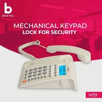 beetel Beetel M59 Caller Id Corded Landline Phone - White - White