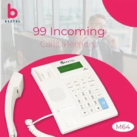 beetel Beetel M64 Caller ID Landline Phone - Black - Black