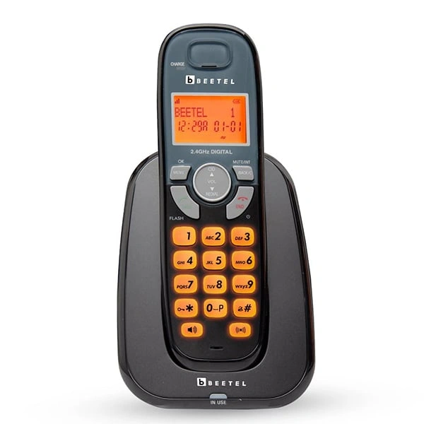 beetel Beetel X70 2.4GHz Cordless Landline Phone - Black Grey, Black Red, Black Yellow