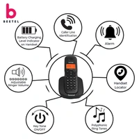 beetel Beetel X73 Cordless 2.4Ghz Landline Phone with Caller ID Display - Black Grey, Black Red, Black Yellow