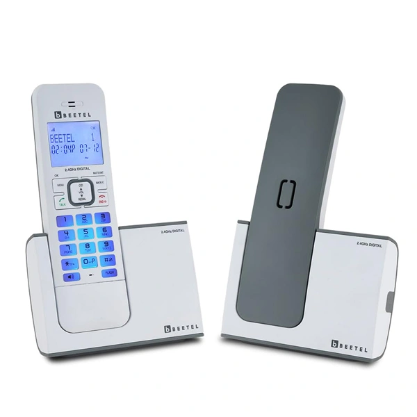 beetel Beetel X75 2.4Ghz Cordless Landline Phone with Dual Mode - Grey - Grey