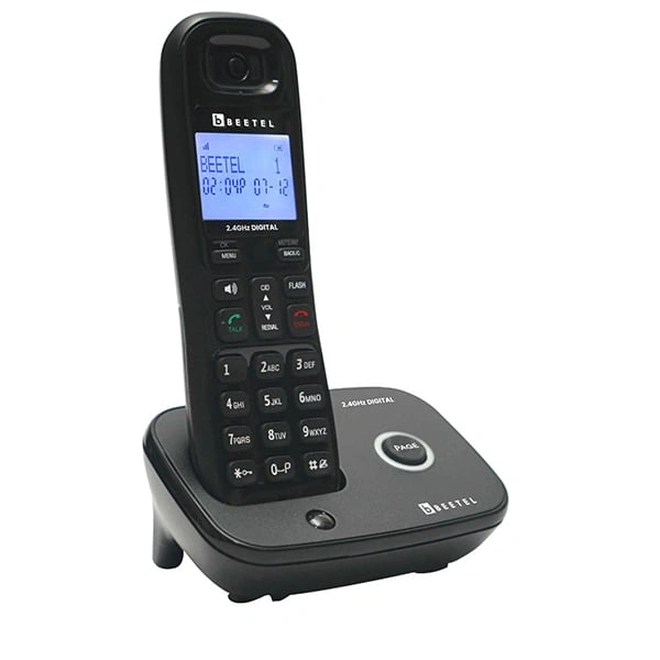 beetel Beetel X92 2.4Ghz Cordless Landline with Dual Mode DTMF/FSK - Black Grey, Black Red, Black Yellow
