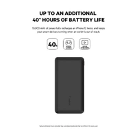 Belkin 10000 mAh Slim Power Bank with 1 USB-C and 2 USB-A Ports to Charge 3 Devices Simultaneously - Rose Gold - Rose Gold