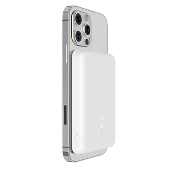 Belkin 2500mAh Magnetic Wireless Power Bank - White - White