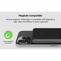 Belkin 2500mAh Magnetic Wireless Power Bank - Black - Black