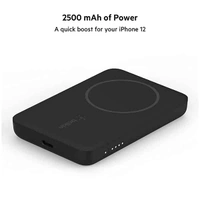 Belkin 2500mAh Magnetic Wireless Power Bank - Black - Black