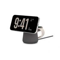 Belkin BoostCharge Pro 2-in-1 Wireless Charging Dock with MagSafe - Charcoal - Charcoal