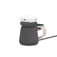 Belkin BoostCharge Pro 2-in-1 Wireless Charging Dock with MagSafe - Charcoal - Charcoal