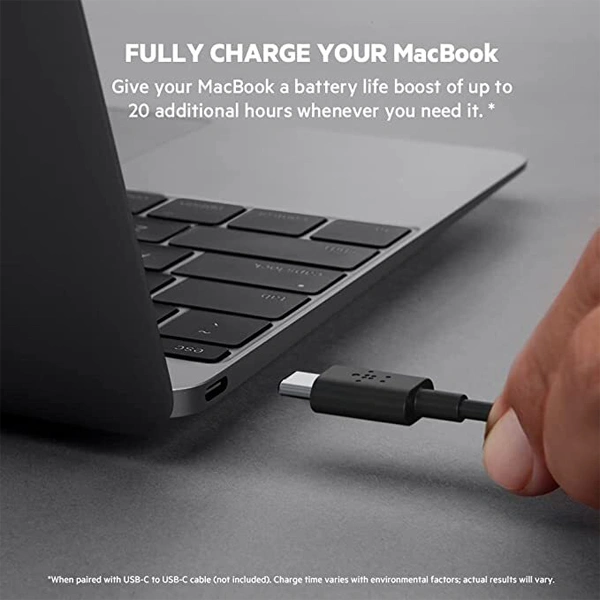 Belkin BoostCharge USB-C PD Power Bank 20K - White - White