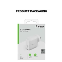 Belkin Dual USB-C 40W PD Wall Charger