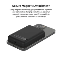 Belkin Quick Charge Magnetic Wireless Power Bank 5000mAh with Stand - White - White