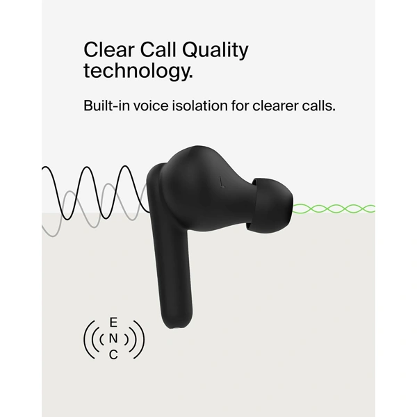 Belkin SoundForm Rhythm True Wireless Earbuds - White - White