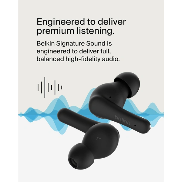 Belkin SoundForm Rhythm True Wireless Earbuds - White - White