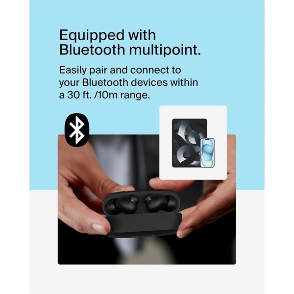Belkin SoundForm Rhythm True Wireless Earbuds - White - White