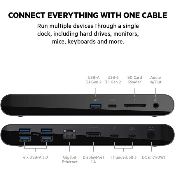 Belkin Thunderbolt 3 Dock Pro 3 Cable