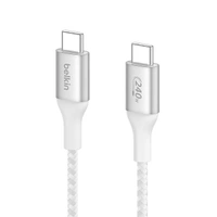 Belkin USB-C to USB-C Braided 3.3 feet 240W PD Cable - Black - Black