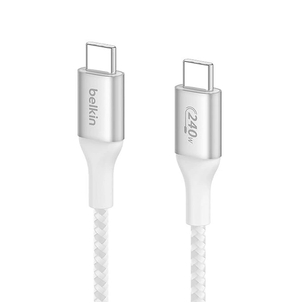 Belkin USB-C to USB-C Braided 3.3 feet 240W PD Cable - Black - Black