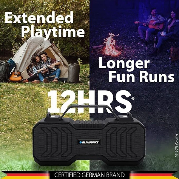 Blaupunkt Atomik BB20 Wireless Bluetooth Party Speaker - Black - Black