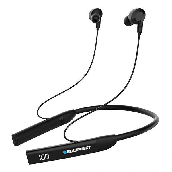 Blaupunkt BE100 Xtreme Ultra-Long Playtime Bluetooth Neckband - Black - Black
