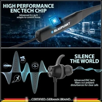 Blaupunkt BE120 Touch Wireless Neckband - Blue - Blue