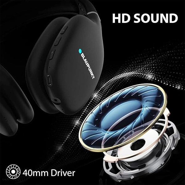 Blaupunkt BH31 Bluetooth Wireless Over Ear Headphones