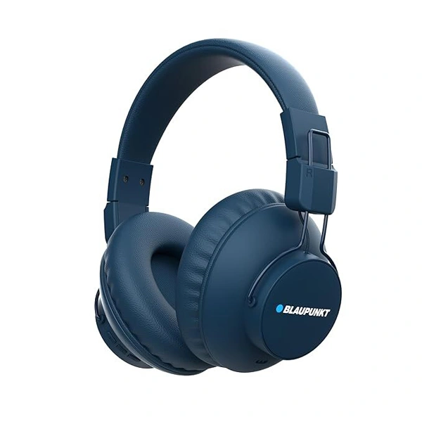 Blaupunkt BH41 Bluetooth Wireless Over Ear Headphones - Blue - Blue