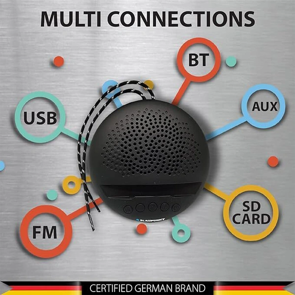 Blaupunkt BT03 Wireless Bluetooth Speaker - Blue - Blue