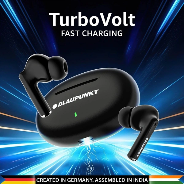 Blaupunkt BTW09 AIR Truly Wireless Bluetooth Earbuds - Black - Black