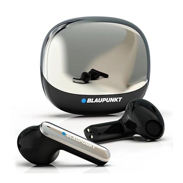 Blaupunkt BTW100 KHROME Bassbuds in Ear TWS Bluetooth Earbuds - White - White