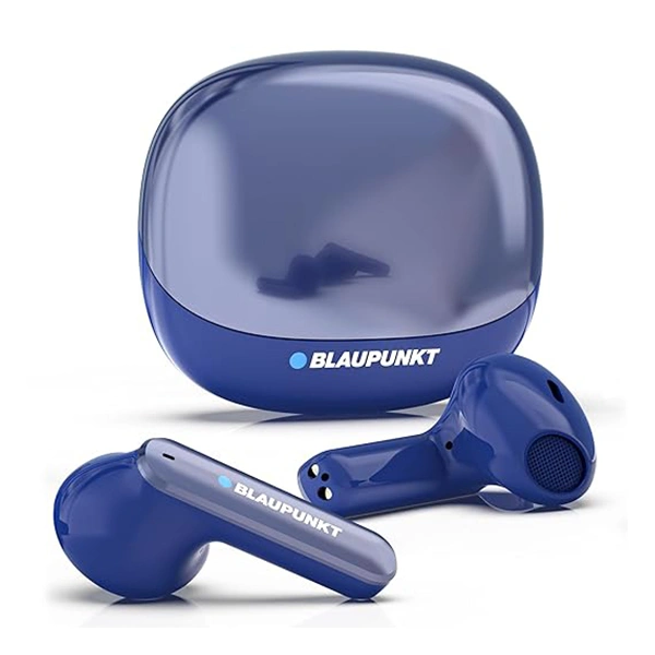 Blaupunkt BTW100 KHROME Bassbuds in Ear TWS Bluetooth Earbuds - Blue - Blue