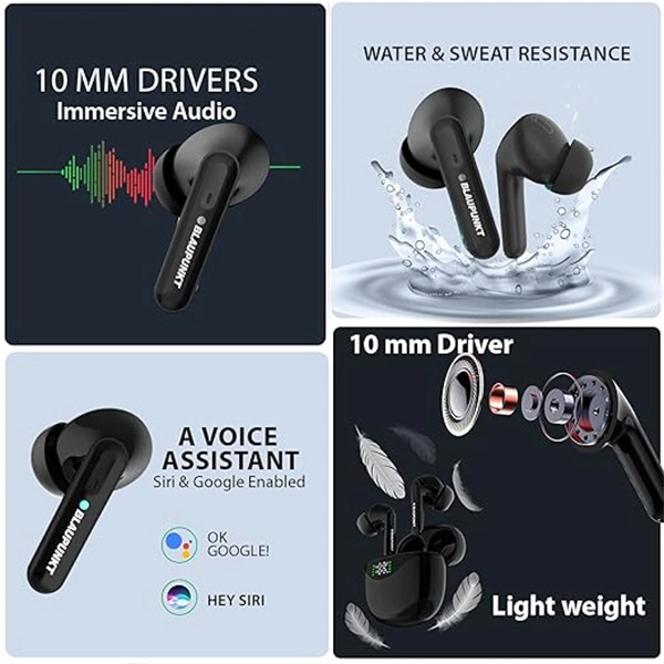 Blaupunkt BTW20 Bluetooth Truly Wireless In Ear Earbuds - White - White