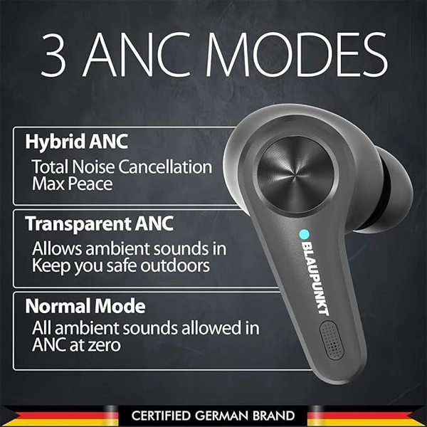 Blaupunkt BTW300 Platinum Hybrid ANC Moksha Earbuds