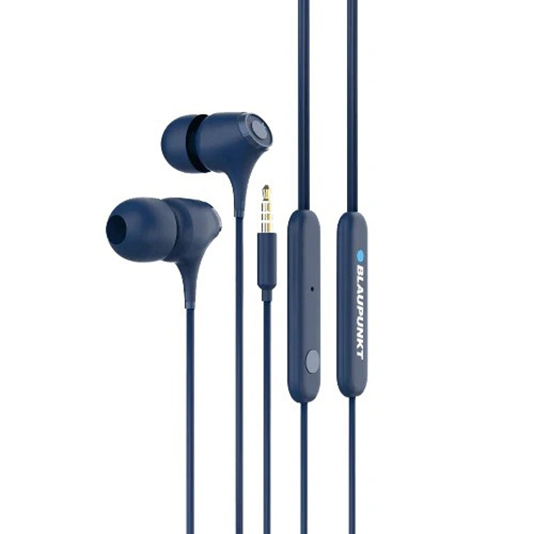 Blaupunkt EM01 in-Ear Wired Earphone with Mic - Blue - Blue