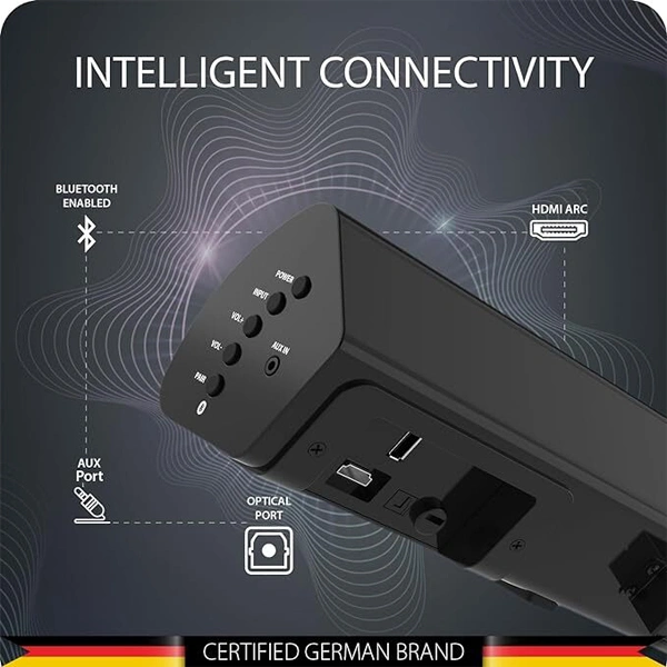 Blaupunkt SBA01 REKURVE 100W Wireless Bluetooth Soundbar