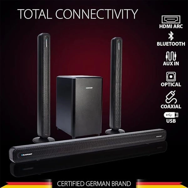 Blaupunkt SBW600 5.1 Dolby Audio Home Theater Surround Soundbar