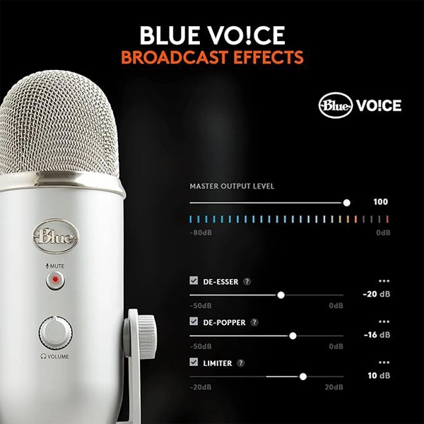 Blue Yeti USB Microphone for Recording, Streaming, Gaming, Podcasting on PC and Mac