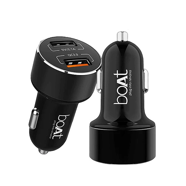boAt 3A Qualcomm 3.0 Turbo Car Charger - Grey