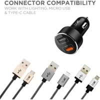 boAt 3A Qualcomm 3.0 Turbo Car Charger - Grey