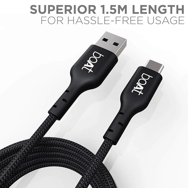 boAt A 350 Type C Cable - Red - Red