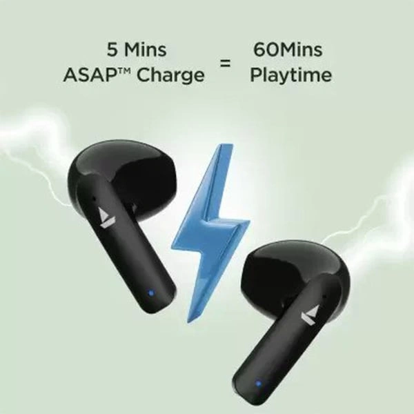 boAt Airdopes 100 True Wireless Earbuds With Ultra Low Latency - Opal Black - Opal Black