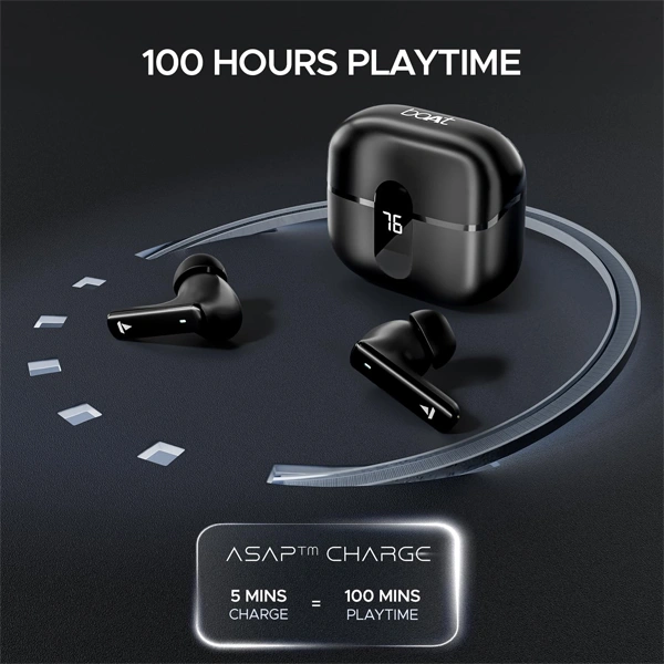 boAt Airdopes 121 Pro Plus TWS Earbuds - Black - Black