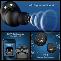 boAt Airdopes 121v2 Plus In-Ear True Wireless Earbuds - Active Black - Active Black