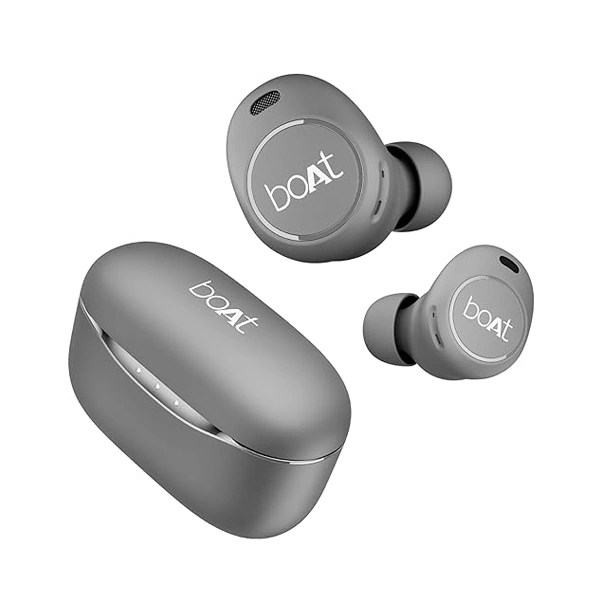 boAt Airdopes 121v2 Plus In-Ear True Wireless Earbuds - Slate Grey - Slate Grey