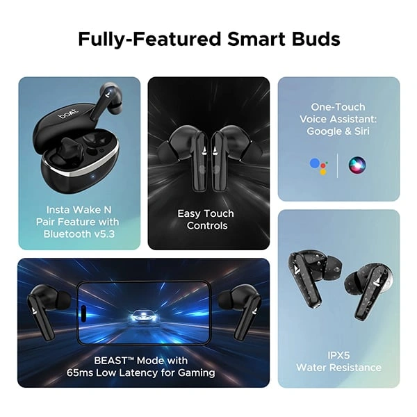 boAt Airdopes 131 Elite ANC Wireless Earbuds - Active White - Active White
