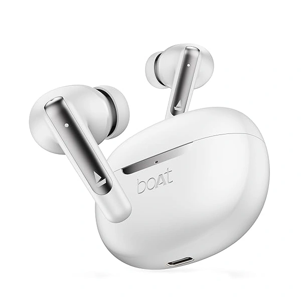 boAt Airdopes 141 ANC TWS Earbuds with 42 hrs Playback - White - White