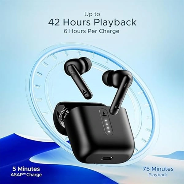 boAt Airdopes 141 Bluetooth Truly Wireless Earbuds - Thunder Blue - Thunder Blue
