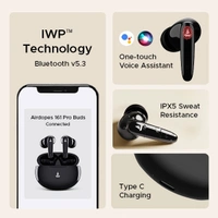 boAt Airdopes 161 Pro Wireless Earbuds - Blue - Blue