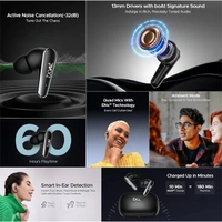 boAt Airdopes 280 ANC Truly Wireless Earbuds - Blue - Blue