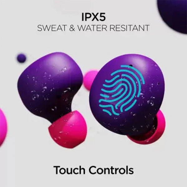 boAt Airdopes 383 Sunburn Edition True Wireless Earbuds - Techno Purple - Techno Purple
