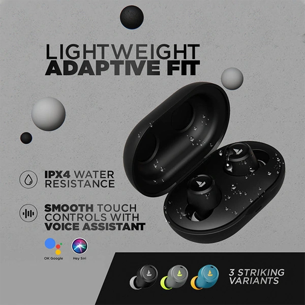boAt Boat Airdopes 391 Bluetooth Truly Wireless Earbuds - Active Black - Active Black